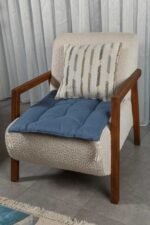 Linen Sofa Cover – Blue - Image 3