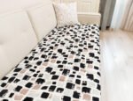 Modern Abstract Brushstroke Custom Size Linen Sofa Topper Slipcover Pet Friendly, Washable, Stain Resistant, Non Slip Furniture Couch Protector Sofa Pad - Image 8