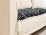 Boho-Tribal Custom Size Linen Sofa Topper Slipcover Pet Friendly, Washable, Stain Resistant, Non Slip Furniture Couch Protector Sofa Pad - Image 9