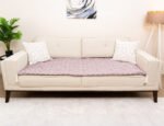 Dusty Mauve Custom Size Linen Sofa Topper Slipcover Pet Friendly, Washable, Stain Resistant, Non Slip Furniture Couch Protector Sofa Pad - Image 3