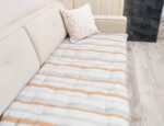Coastal Stripe Motif Sofa Topper Slipcover Pet Friendly, Washable, Stain Resistant, Non Slip Furniture Couch Protector Sofa Pad - Image 8