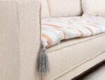 Coastal Stripe Motif Sofa Topper Slipcover Pet Friendly, Washable, Stain Resistant, Non Slip Furniture Couch Protector Sofa Pad - Image 9