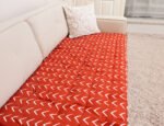 Burnt Orange Sofa Topper Slipcover Pet Friendly, Washable, Stain Resistant, Non Slip Furniture Couch Protector Sofa Pad - Image 8
