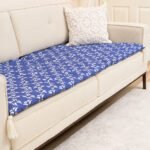 Royal Navy Blue Sofa Topper Slipcover Pet Friendly, Washable, Stain Resistant, Non Slip Furniture Couch Protector Sofa Pad