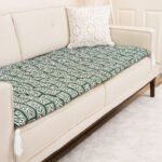 Deep Forest Green Sofa Topper Slipcover Pet Friendly, Washable, Stain Resistant, Non Slip Furniture Couch Protector Sofa Pad