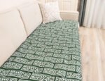 Deep Forest Green Sofa Topper Slipcover Pet Friendly, Washable, Stain Resistant, Non Slip Furniture Couch Protector Sofa Pad - Image 8