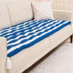 Oceanic Azure Sofa Topper Slipcover Pet Friendly, Washable, Stain Resistant, Non Slip Furniture Couch Protector Sofa Pad