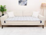 Ethnic Geometric Pattern Sofa Topper Slipcover Pet Friendly, Washable, Stain Resistant, Non Slip Furniture Couch Protector Sofa Pad - Image 3