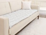 Contemporary Comfort Sofa Topper Slipcover Pet Friendly, Washable, Stain Resistant, Non Slip Furniture Couch Protector Sofa Pad