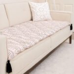 Minimalist Linear Sofa Topper Slipcover Pet Friendly, Washable, Stain Resistant, Non Slip Furniture Couch Protector Sofa Pad