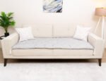 Gray Line Sofa Topper Slipcover Pet Friendly, Washable, Stain Resistant, Non Slip Furniture Couch Protector Sofa Pad - Image 3