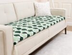 Modern Green Sofa Topper Slipcover Pet Friendly, Washable, Stain Resistant, Non Slip Furniture Couch Protector Sofa Pad
