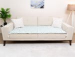 Soft Turquoise Sofa Topper Slipcover Pet Friendly, Washable, Stain Resistant, Non Slip Furniture Couch Protector Sofa Pad - Image 3