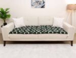 Forest Green Custom Size Linen Sofa Topper Slipcover Pet Friendly, Washable, Stain Resistant, Non Slip Furniture Couch Protector Sofa Pad - Image 3