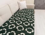 Forest Green Custom Size Linen Sofa Topper Slipcover Pet Friendly, Washable, Stain Resistant, Non Slip Furniture Couch Protector Sofa Pad - Image 9