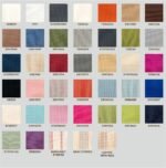 Linen fabric sample, 42 color sample, linen fabrics, Natural linen fabric samples