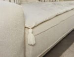 Cream Custom Size Linen Sofa Topper Slipcover Pet Friendly, Washable, Stain Resistant, Non Slip Furniture Couch Protector Sofa Pad - Image 10