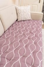 Dusty Mauve Sofa Topper Slipcover Pet Friendly, Washable, Stain Resistant, Non Slip Furniture Couch Protector Sofa Pad - Image 8