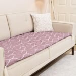 Dusty Mauve Sofa Topper Slipcover Pet Friendly, Washable, Stain Resistant, Non Slip Furniture Couch Protector Sofa Pad