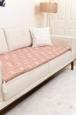 Desert Rose Sofa Topper Slipcover Pet Friendly, Washable, Stain Resistant, Non Slip Furniture Couch Protector Sofa Pad