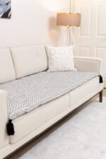 Minimalist Scandi Sofa Topper Slipcover Pet Friendly, Washable, Stain Resistant, Non Slip Furniture Couch Protector Sofa Pad