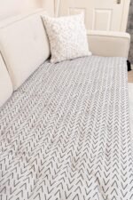 Minimalist Scandi Sofa Topper Slipcover Pet Friendly, Washable, Stain Resistant, Non Slip Furniture Couch Protector Sofa Pad - Image 8
