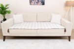 Minimalist Floral Geometry Sofa Topper Slipcover Pet Friendly, Washable, Stain Resistant, Non Slip Furniture Couch Protector Sofa Pad - Image 3