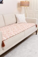 Diamond Motif Sofa Topper Slipcover Pet Friendly, Washable, Stain Resistant, Non Slip Furniture Couch Protector Sofa Pad