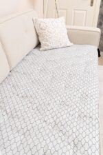 Modern Lattice Motif Sofa Topper Slipcover Pet Friendly, Washable, Stain Resistant, Non Slip Furniture Couch Protector Sofa Pad - Image 8