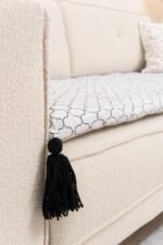 Modern Lattice Motif Sofa Topper Slipcover Pet Friendly, Washable, Stain Resistant, Non Slip Furniture Couch Protector Sofa Pad - Image 9