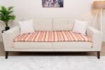Organic Polka Dot Sofa Topper Slipcover Pet Friendly, Washable, Stain Resistant, Non Slip Furniture Couch Protector Sofa Pad - Image 3