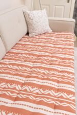 Organic Polka Dot Sofa Topper Slipcover Pet Friendly, Washable, Stain Resistant, Non Slip Furniture Couch Protector Sofa Pad - Image 8