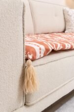 Organic Polka Dot Sofa Topper Slipcover Pet Friendly, Washable, Stain Resistant, Non Slip Furniture Couch Protector Sofa Pad - Image 9