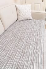 Zigzag Striped Pattern Sofa Topper Slipcover Pet Friendly, Washable, Stain Resistant, Non Slip Furniture Couch Protector Sofa Pad - Image 8