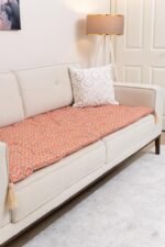 Modern Linear Stripe Sofa Topper Slipcover Pet Friendly, Washable, Stain Resistant, Non Slip Furniture Couch Protector Sofa Pad