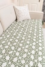 Elegant Forest Green Sofa Topper Slipcover Pet Friendly, Washable, Stain Resistant, Non Slip Furniture Couch Protector Sofa Pad - Image 8