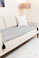 Modern Geometric Sofa Topper Slipcover Pet Friendly, Washable, Stain Resistant, Non Slip Furniture Couch Protector Sofa Pad