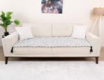 Four-Leaf Cage Pattern Sofa Topper Slipcover Pet Friendly, Washable, Stain Resistant, Non Slip Furniture Couch Protector Sofa Pad - Image 3